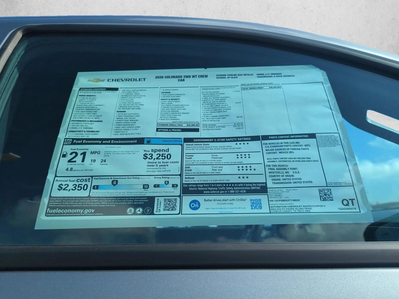 2026 Chevrolet Colorado WT