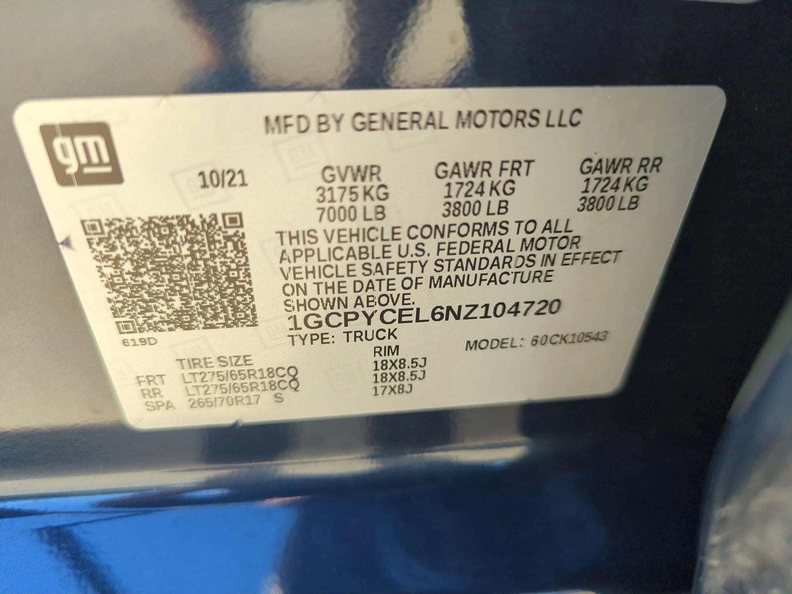 2022 Chevrolet Silverado 1500 LTD Custom Trail Boss