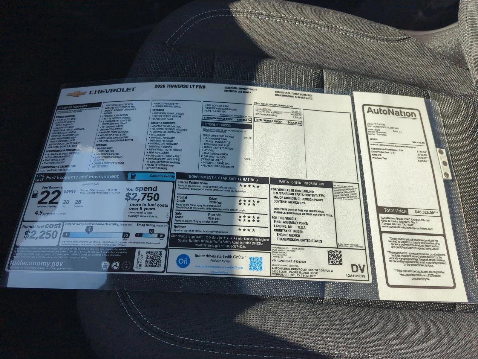 2026 Chevrolet Traverse LT