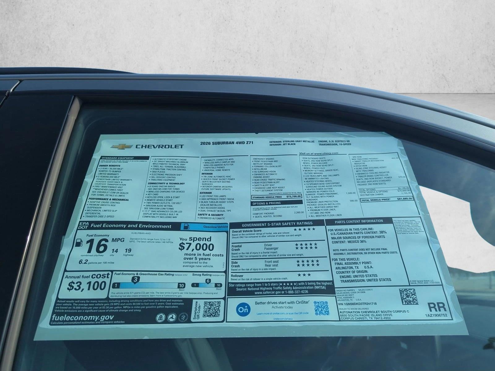 2026 Chevrolet Suburban Z71
