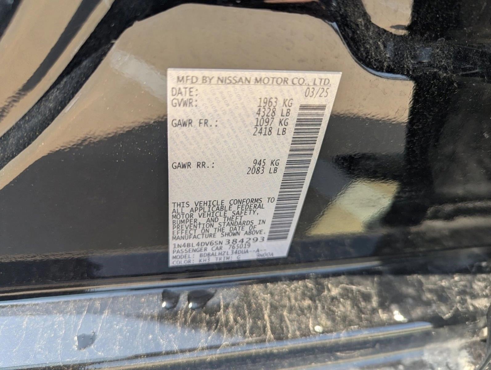 2025 Nissan Altima SV FWD