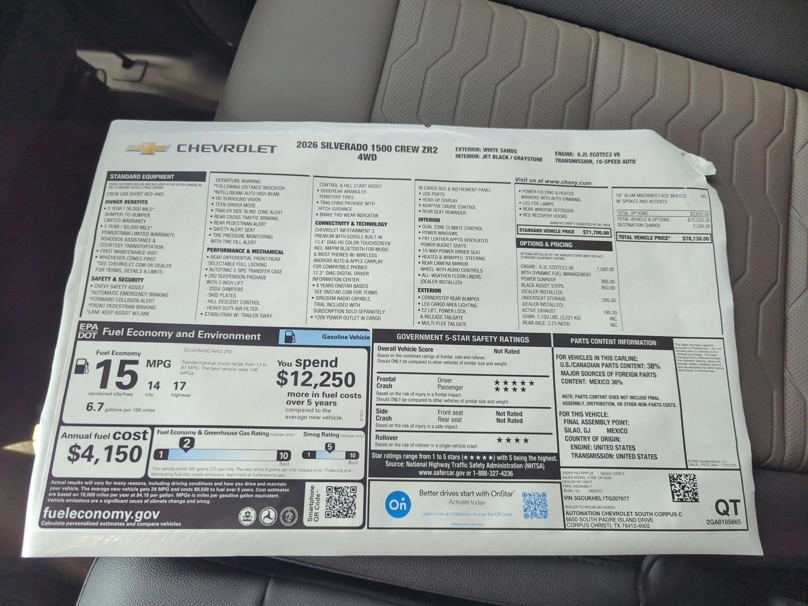 2026 Chevrolet Silverado 1500 ZR2