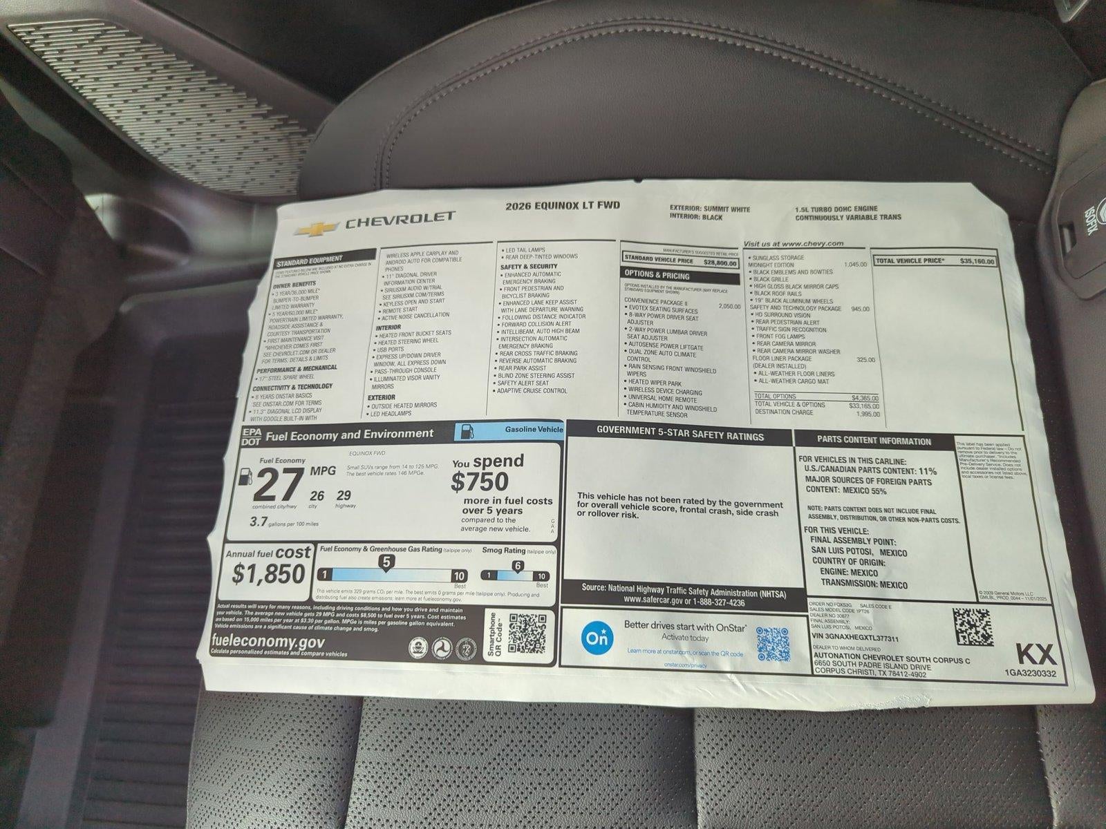 2026 Chevrolet Equinox LT