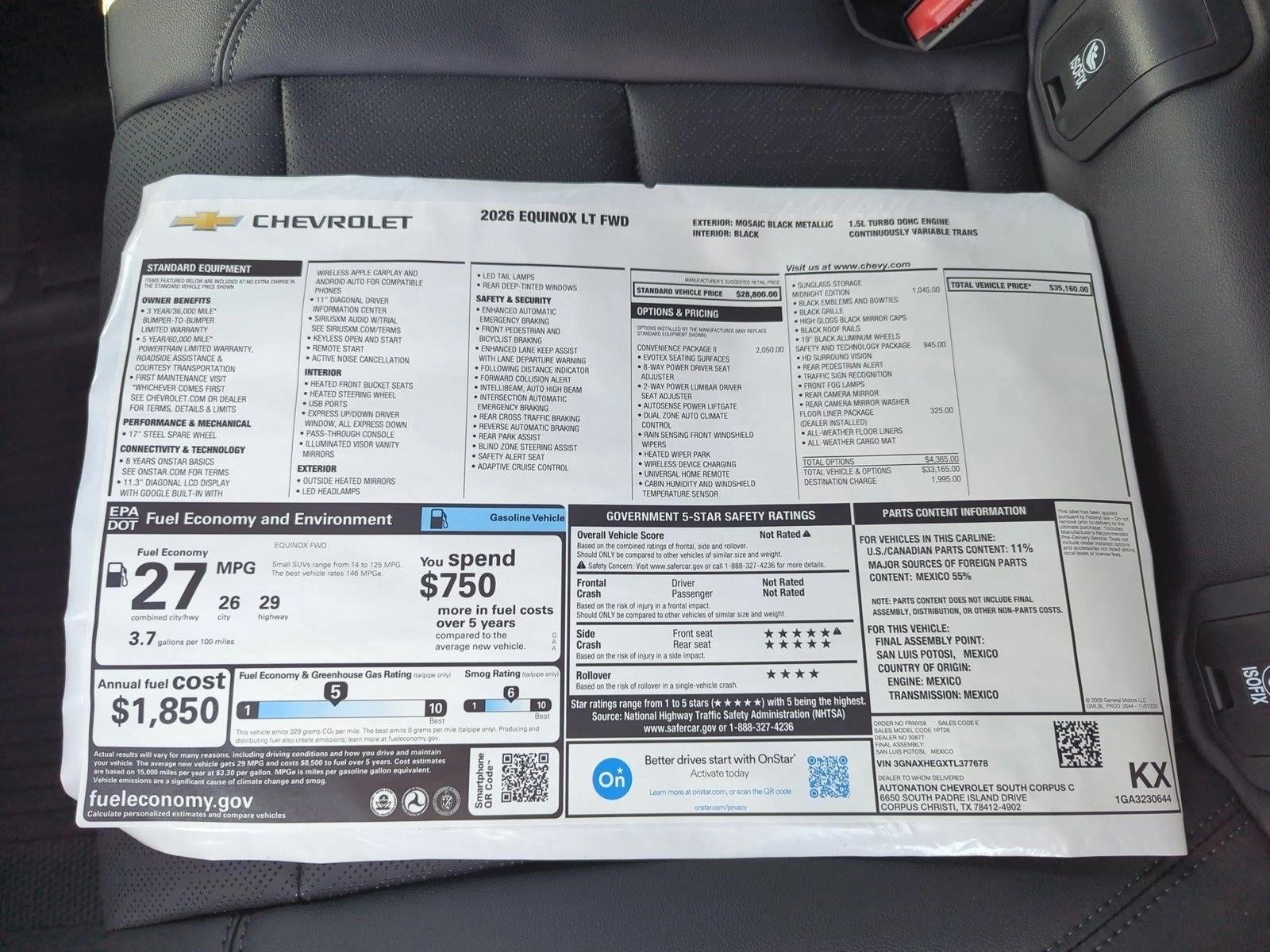 2026 Chevrolet Equinox LT