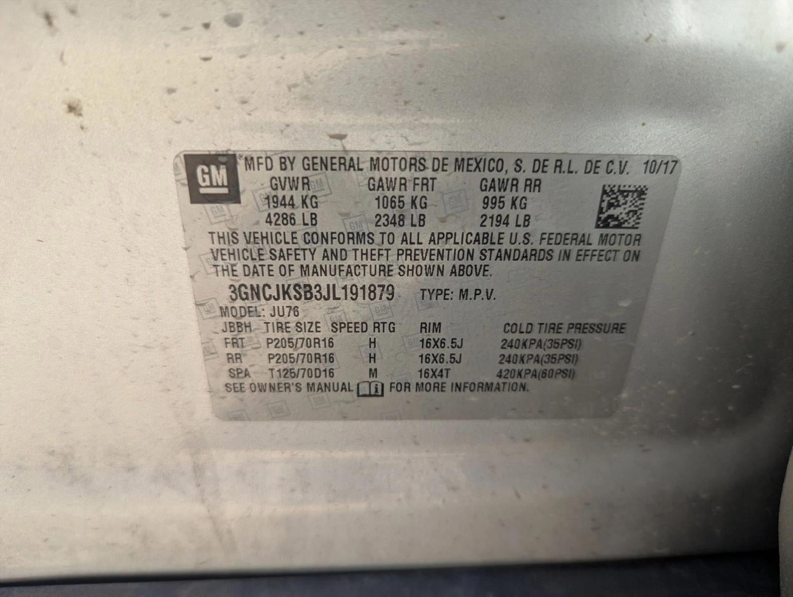 2018 Chevrolet Trax LS