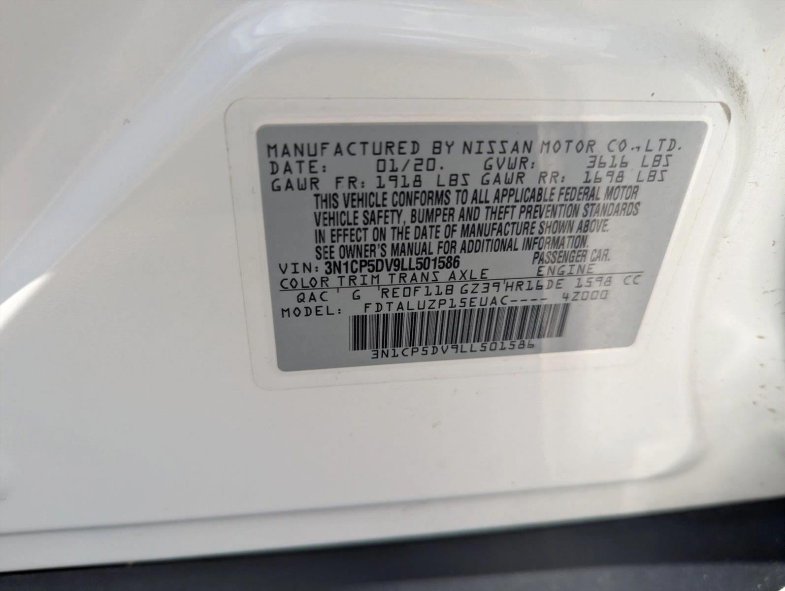 2020 Nissan Kicks SR Xtronic CVT