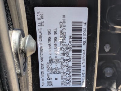 2021 Toyota Tacoma SR