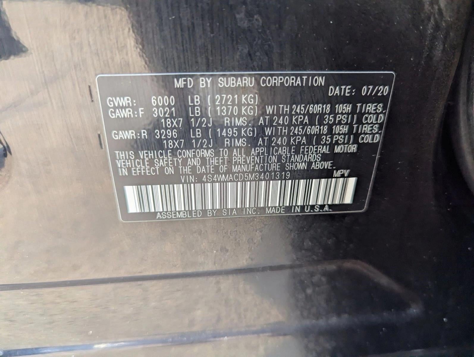 2021 Subaru Ascent Premium