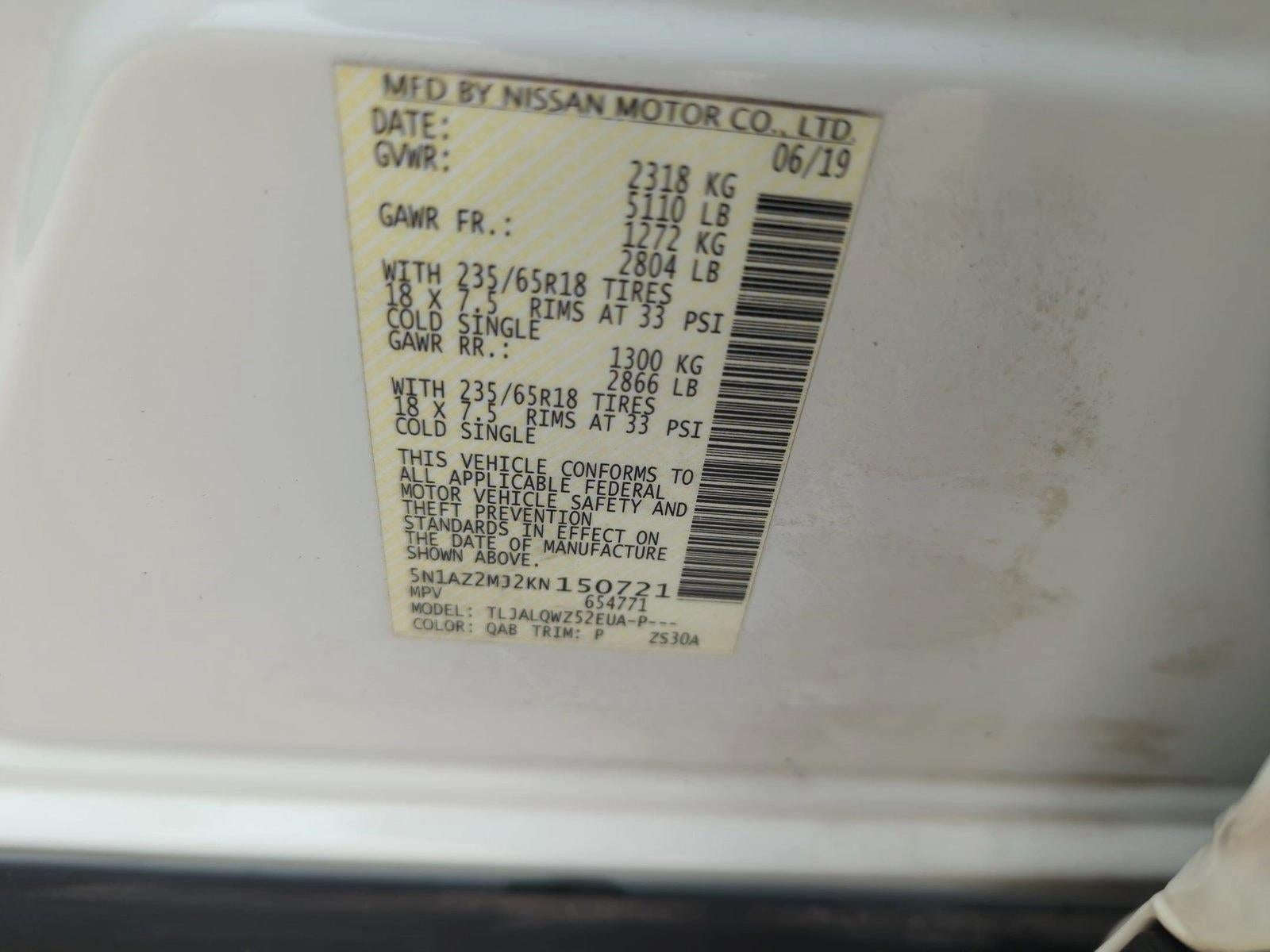 2019 Nissan Murano SV