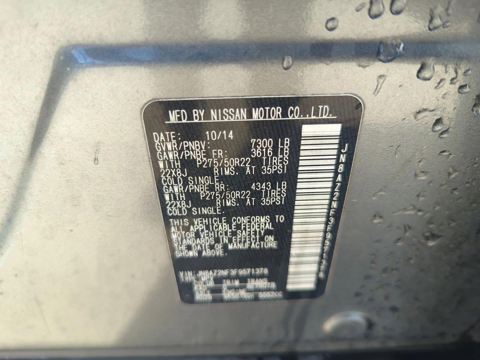 2015 INFINITI QX80 NA