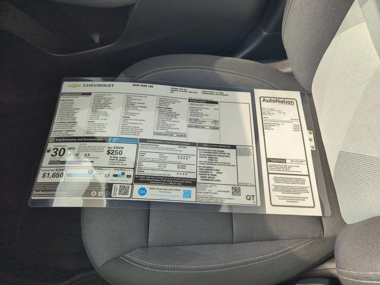 2026 Chevrolet Trax 1RS