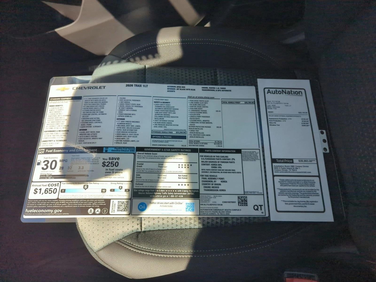 2026 Chevrolet Trax LT