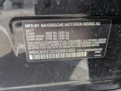 2017 BMW 5 Series 530i