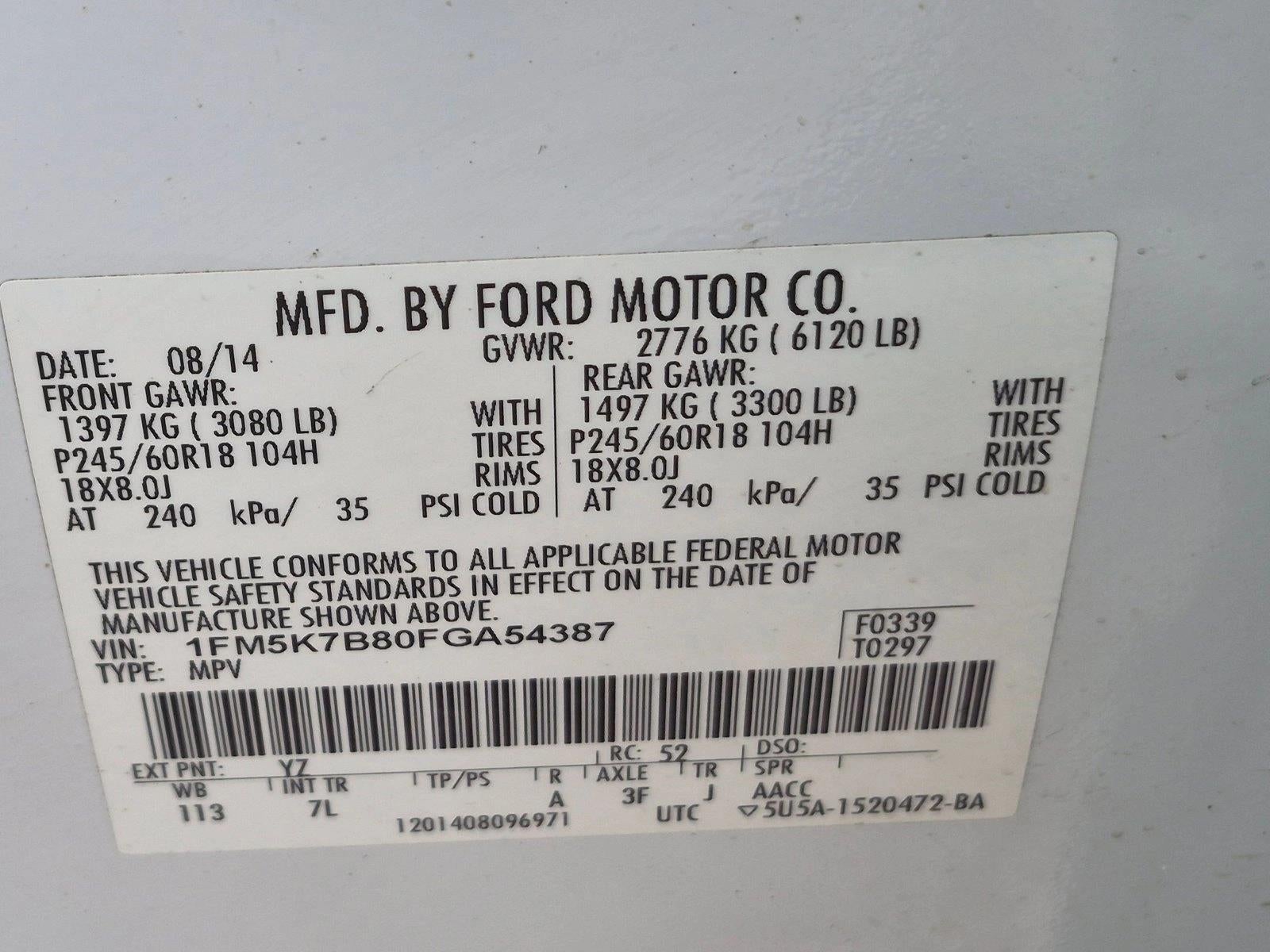 2015 Ford Explorer FWD 4dr Base
