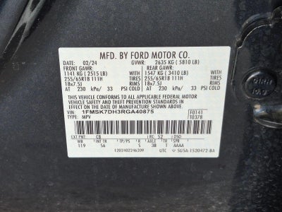 2024 Ford Explorer XLT RWD