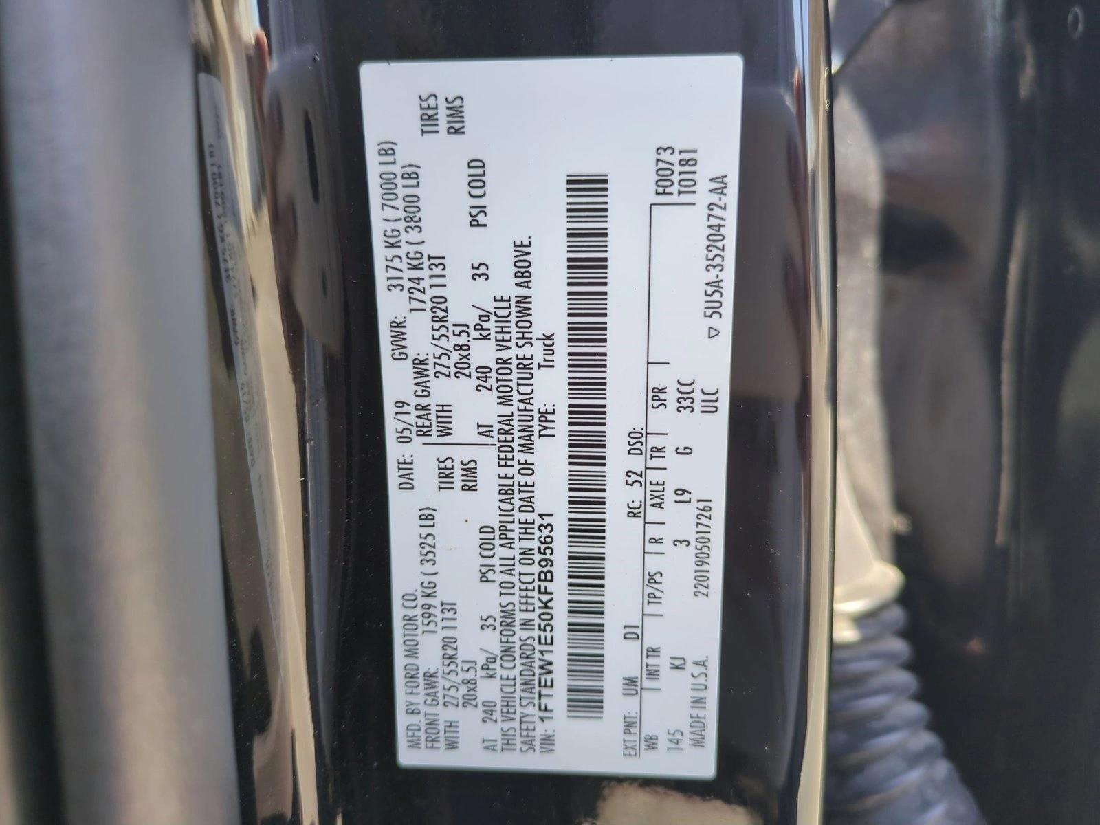 2019 Ford F-150 King Ranch 4WD SuperCrew 5.5' Box