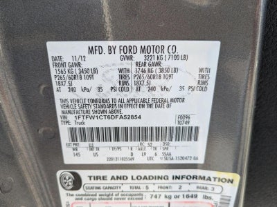 2013 Ford F-150 2WD SuperCrew 5-1/2 Ft Box XLT