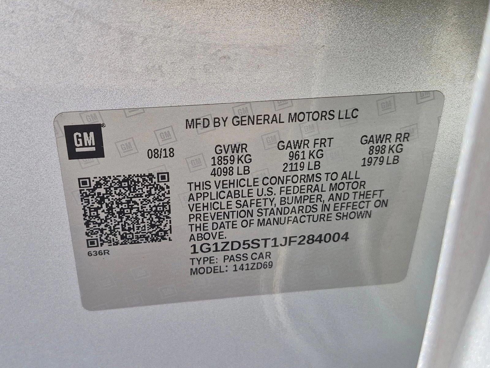 2018 Chevrolet Malibu LT