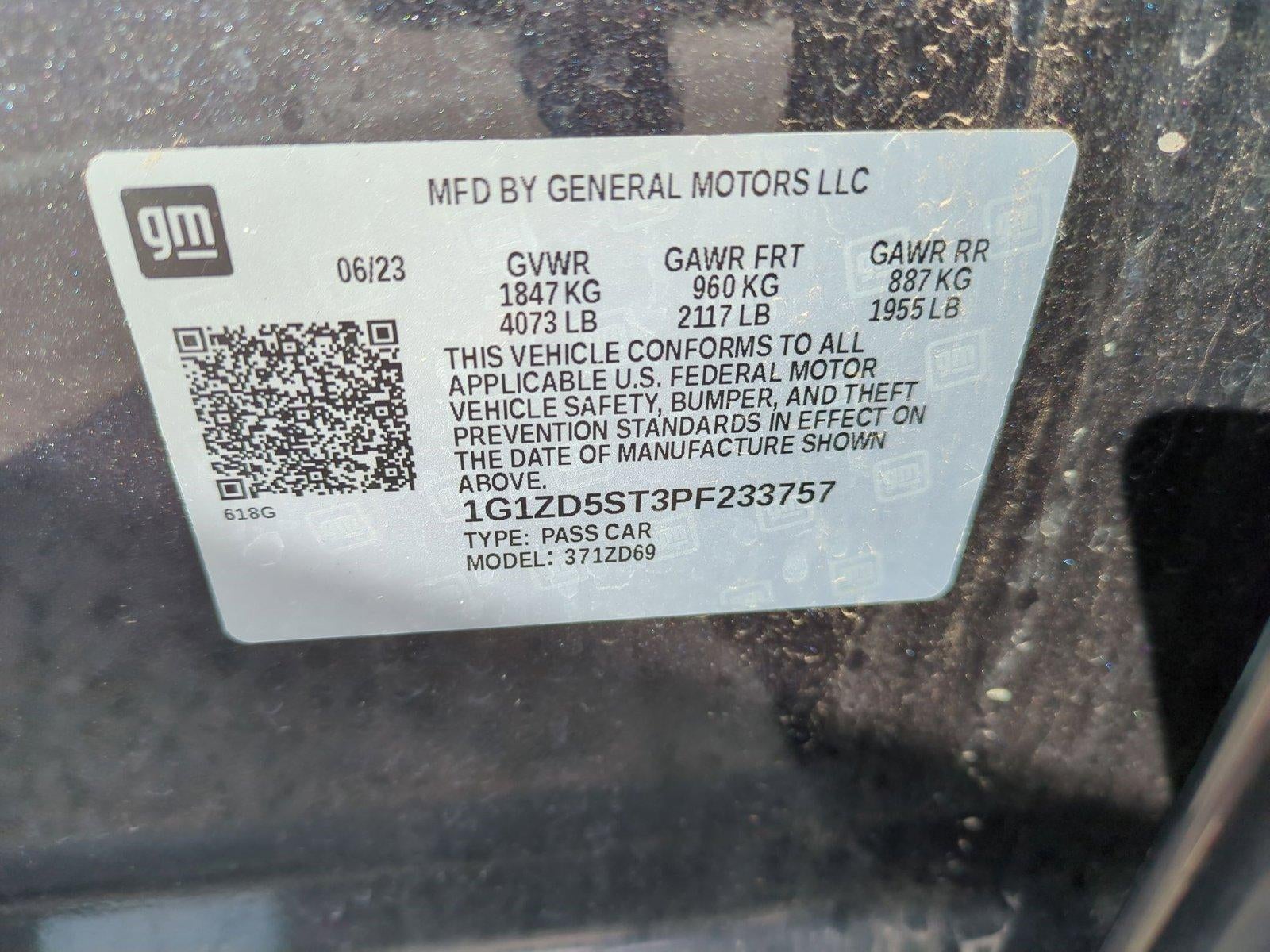 2023 Chevrolet Malibu 4dr Sdn 1LT