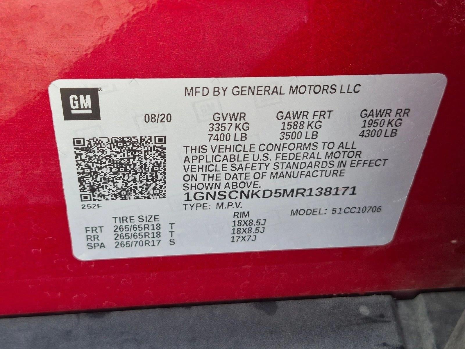2021 Chevrolet Tahoe 2WD LT