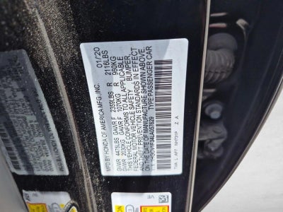 2020 Honda Accord Sedan Sport 1.5T CVT