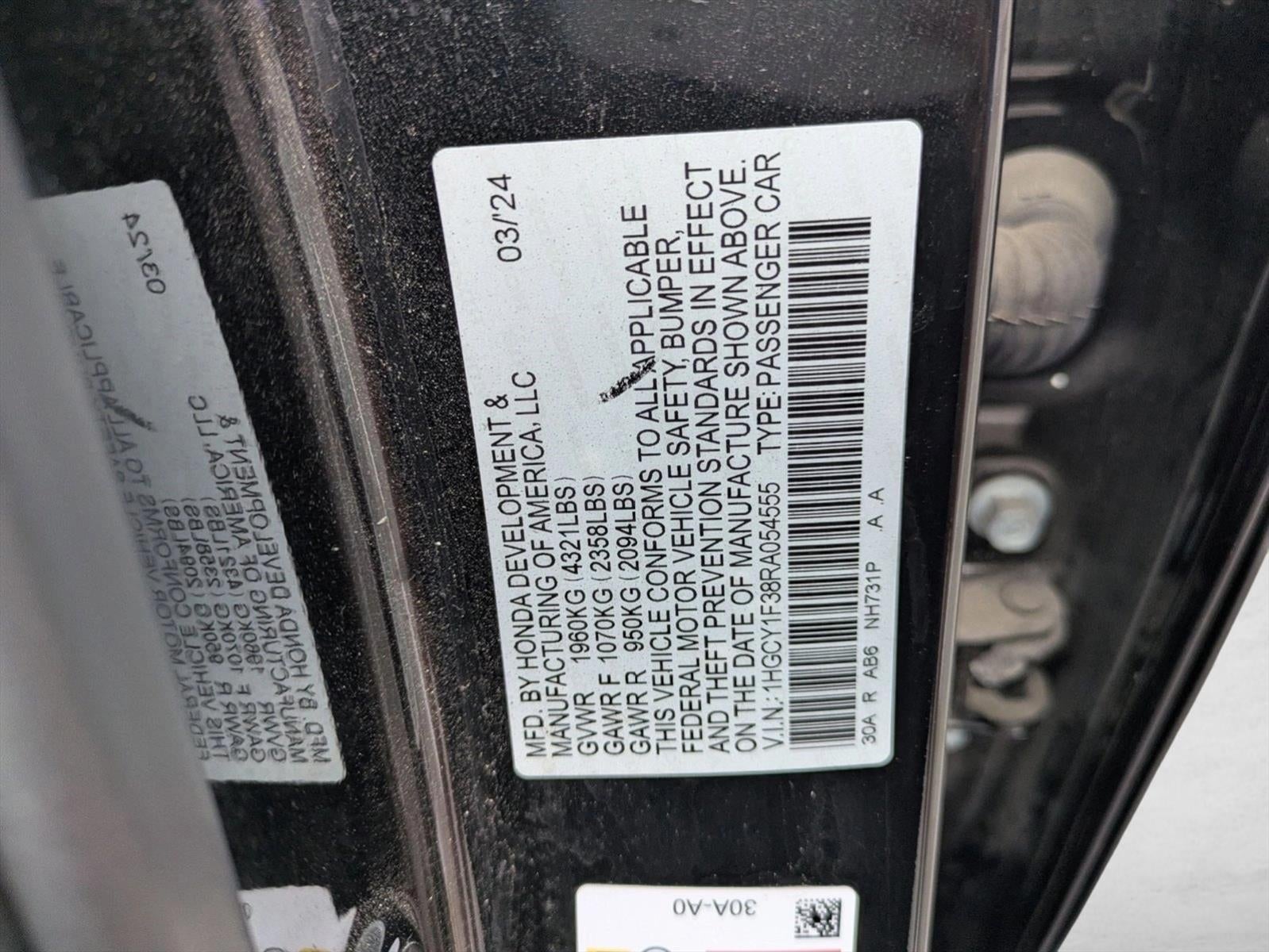 2024 Honda Accord Sedan EX CVT