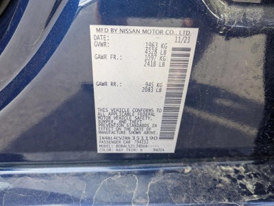 2024 Nissan Altima 2.5 SR Sedan