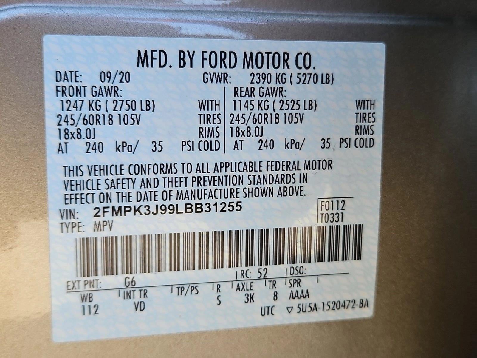 2020 Ford Edge SEL FWD