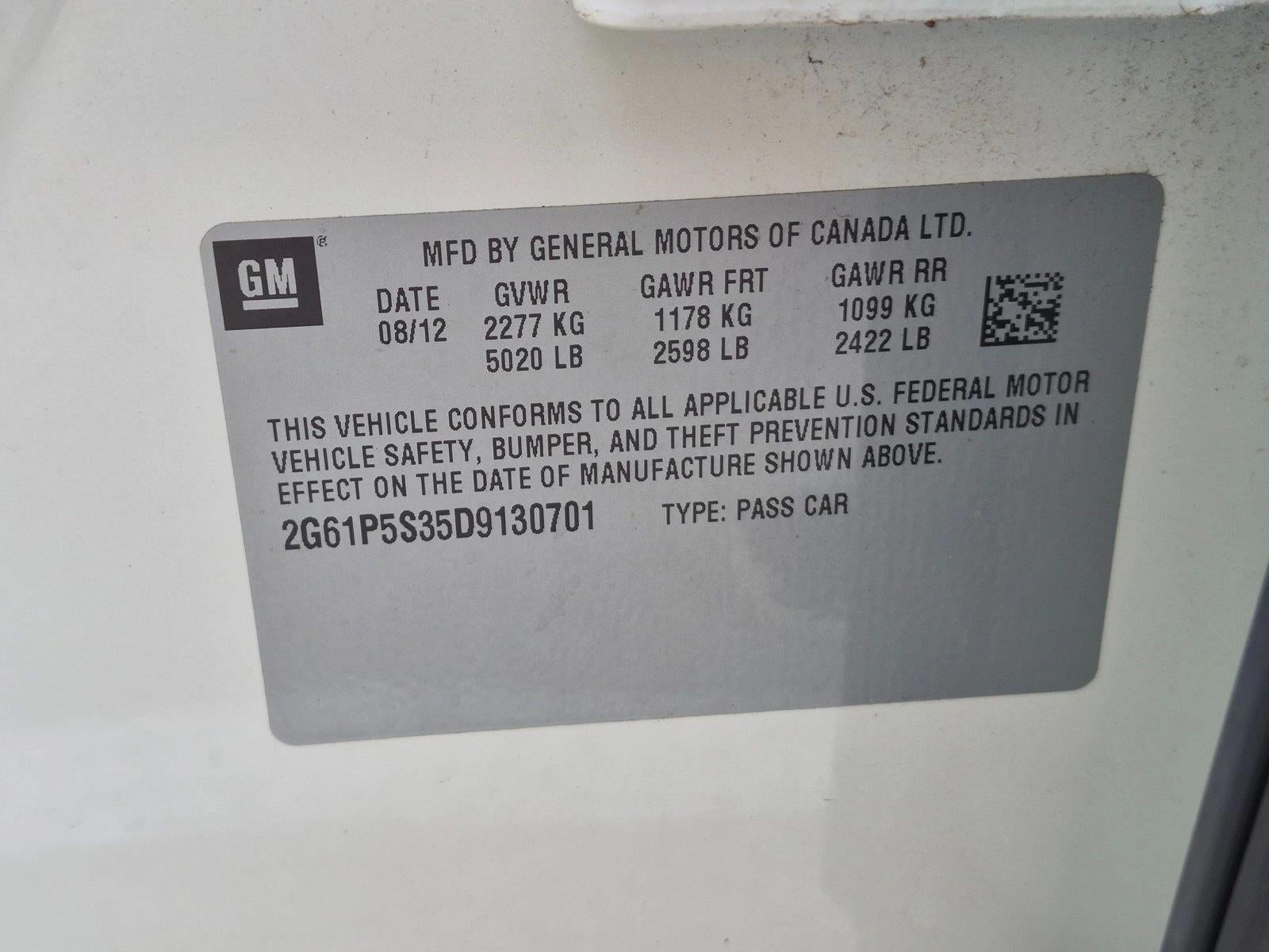 2013 Cadillac XTS 3.6L V6 FWD Luxury