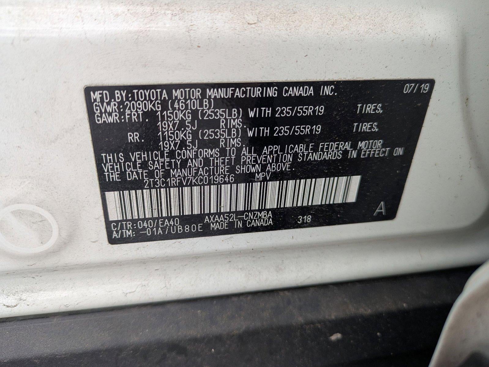 2019 Toyota RAV4 XLE Premium FWD (Natl)