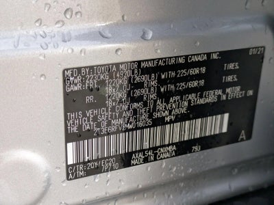 2021 Toyota RAV4 Hybrid XSE AWD (Natl)