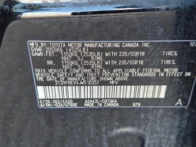 2018 Toyota RAV4 Limited FWD (Natl)