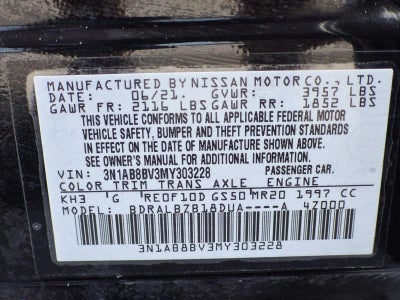 2021 Nissan Sentra S CVT