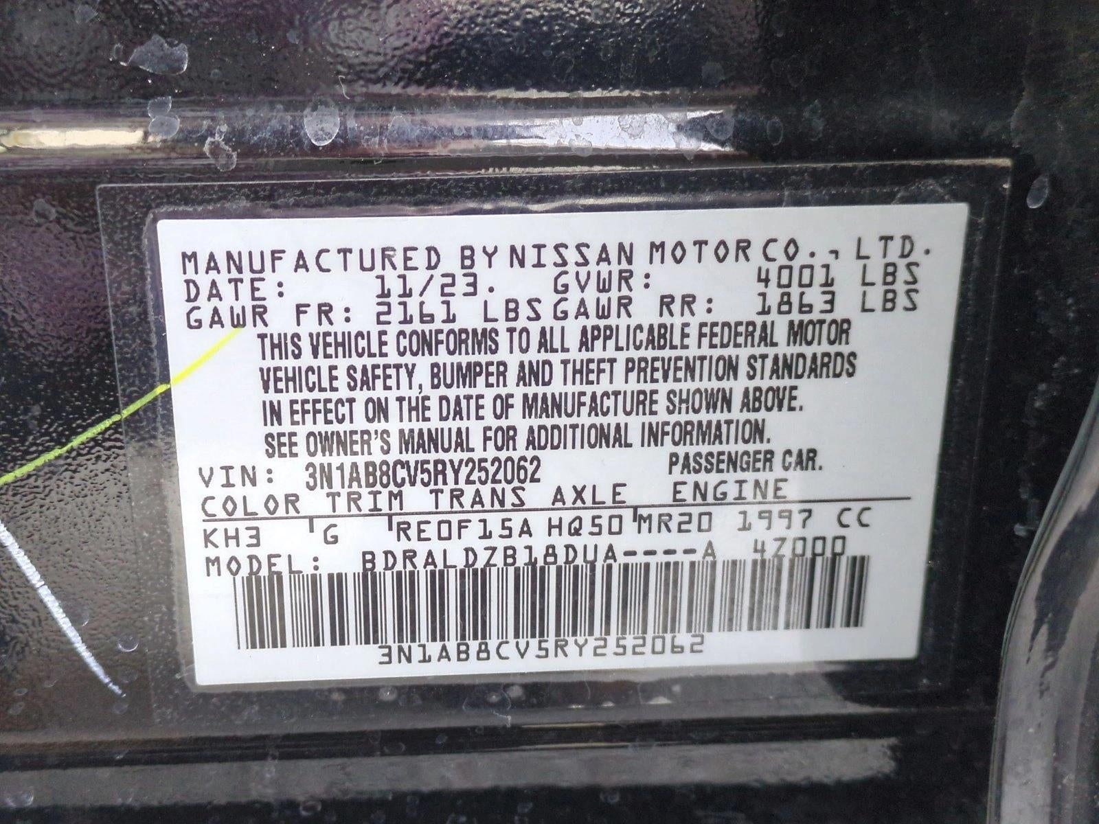 2024 Nissan Sentra SV CVT