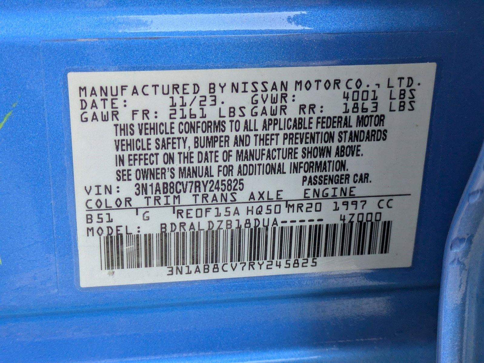 2024 Nissan Sentra SV CVT