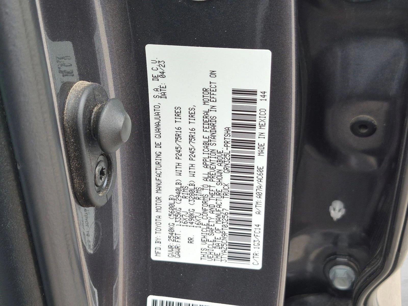 2023 Toyota Tacoma 2WD 2WD SR5 Double Cab 5' Bed V6 AT (GS)