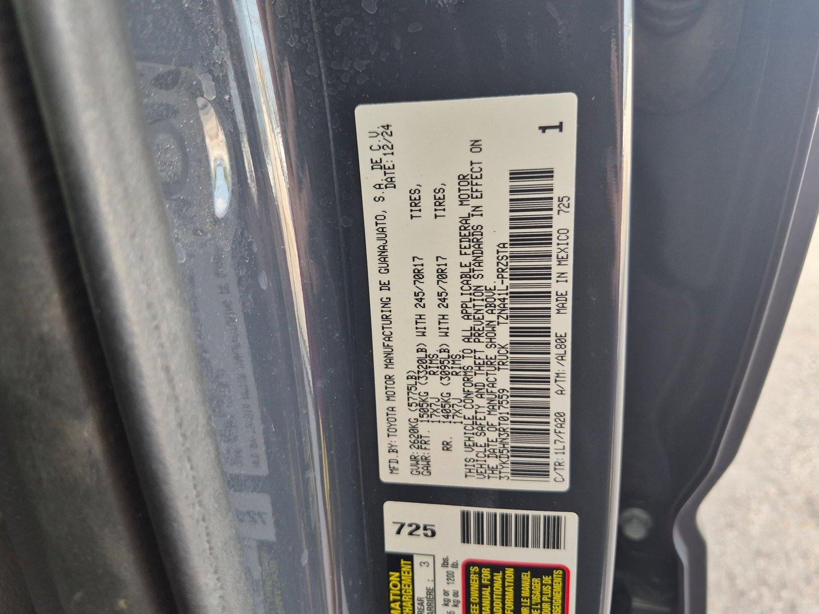 2024 Toyota Tacoma 2WD 2WD SR Double Cab 5' Bed AT (Natl)