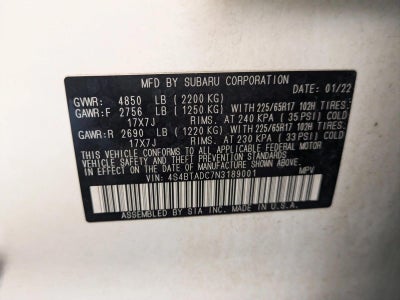 2022 Subaru Outback Premium CVT