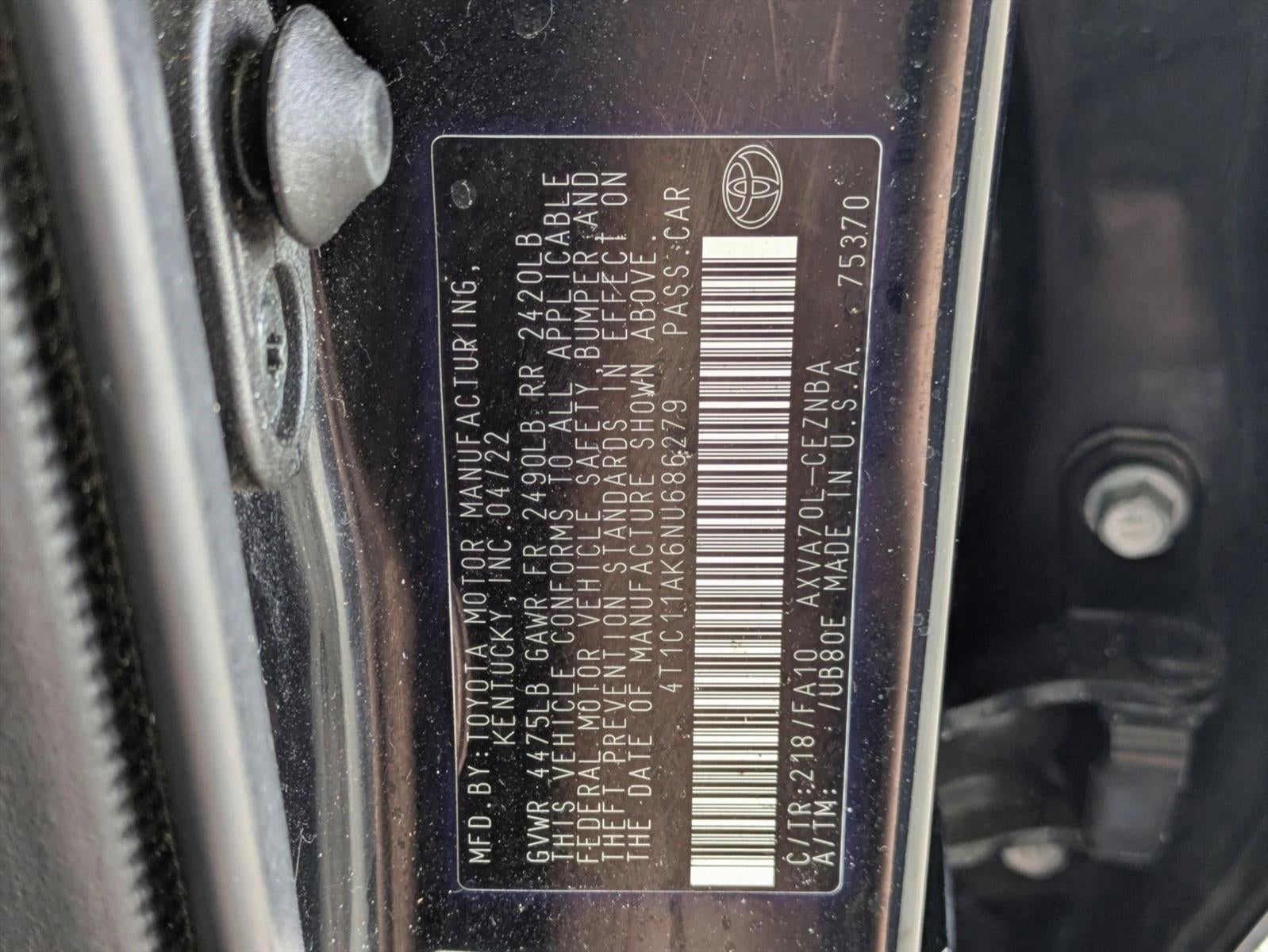 2022 Toyota Camry LE Auto (SE)