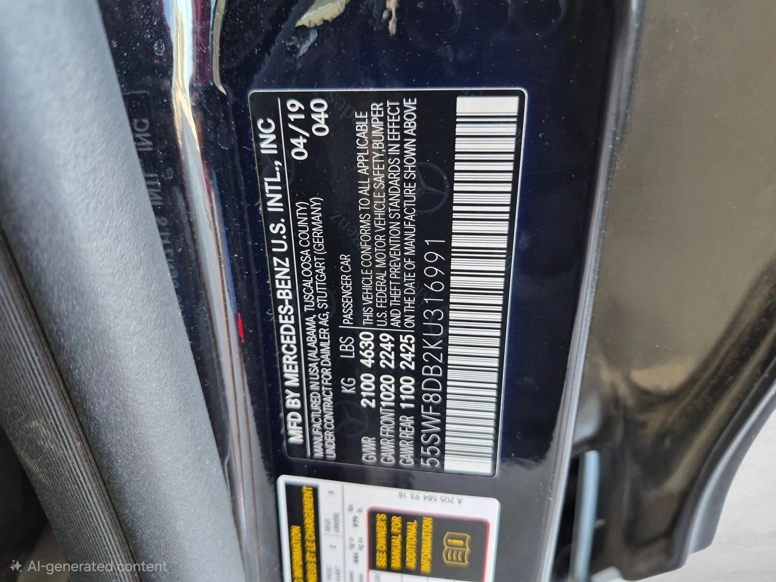 2019 Mercedes-Benz C-Class C 300 Sedan