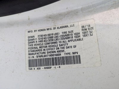 2019 Honda Odyssey EX-L Auto