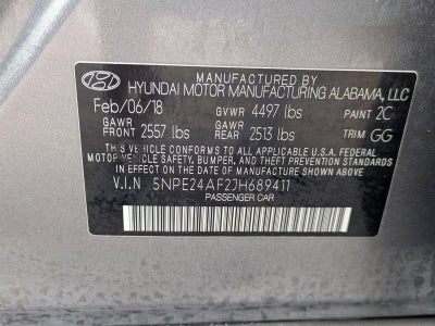 2018 Hyundai SONATA SE 2.4L