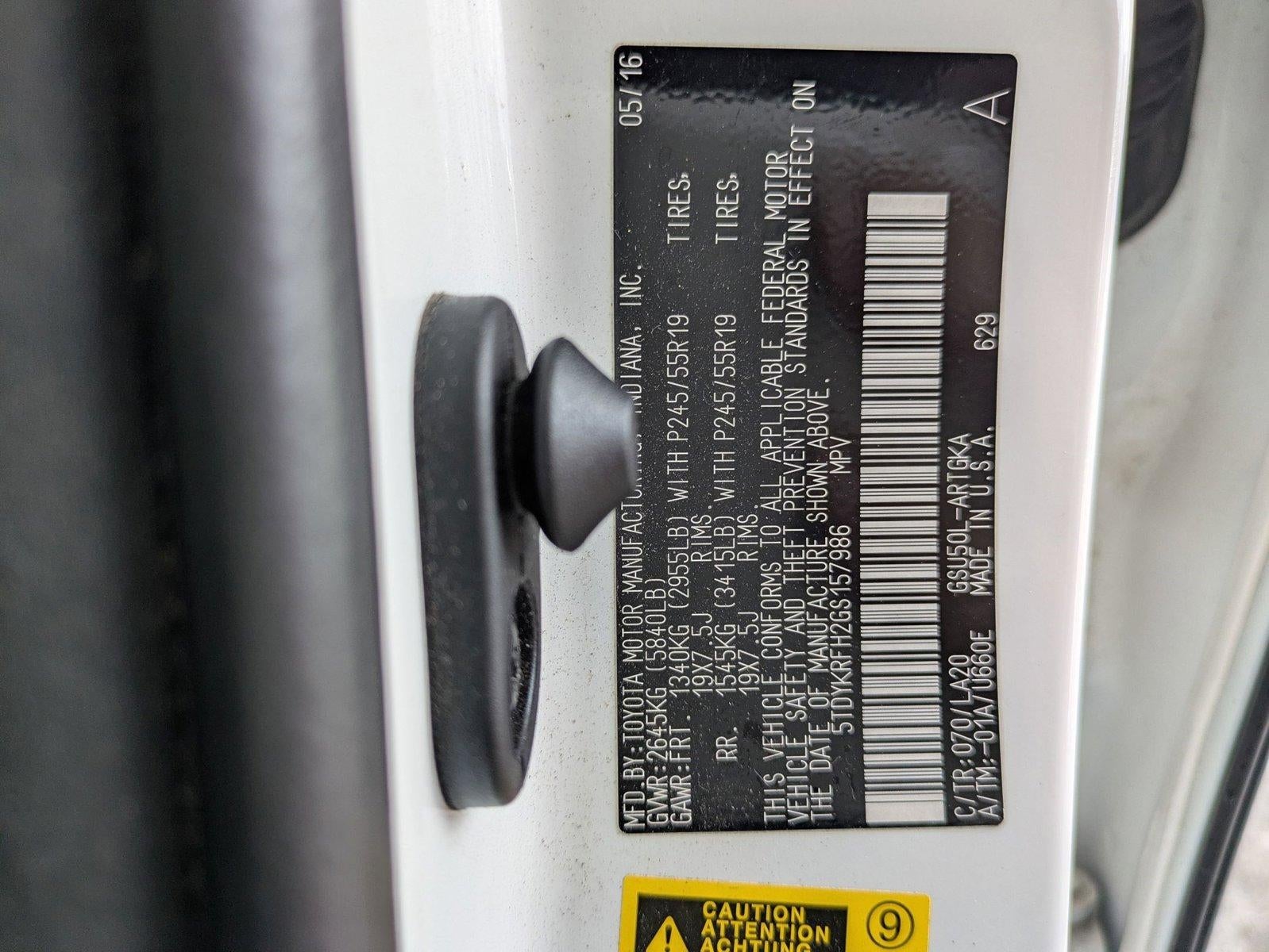 2016 Toyota Highlander FWD 4dr V6 Limited (GS)