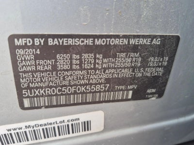 2015 BMW X5 xDrive35i AWD 4dr SAV