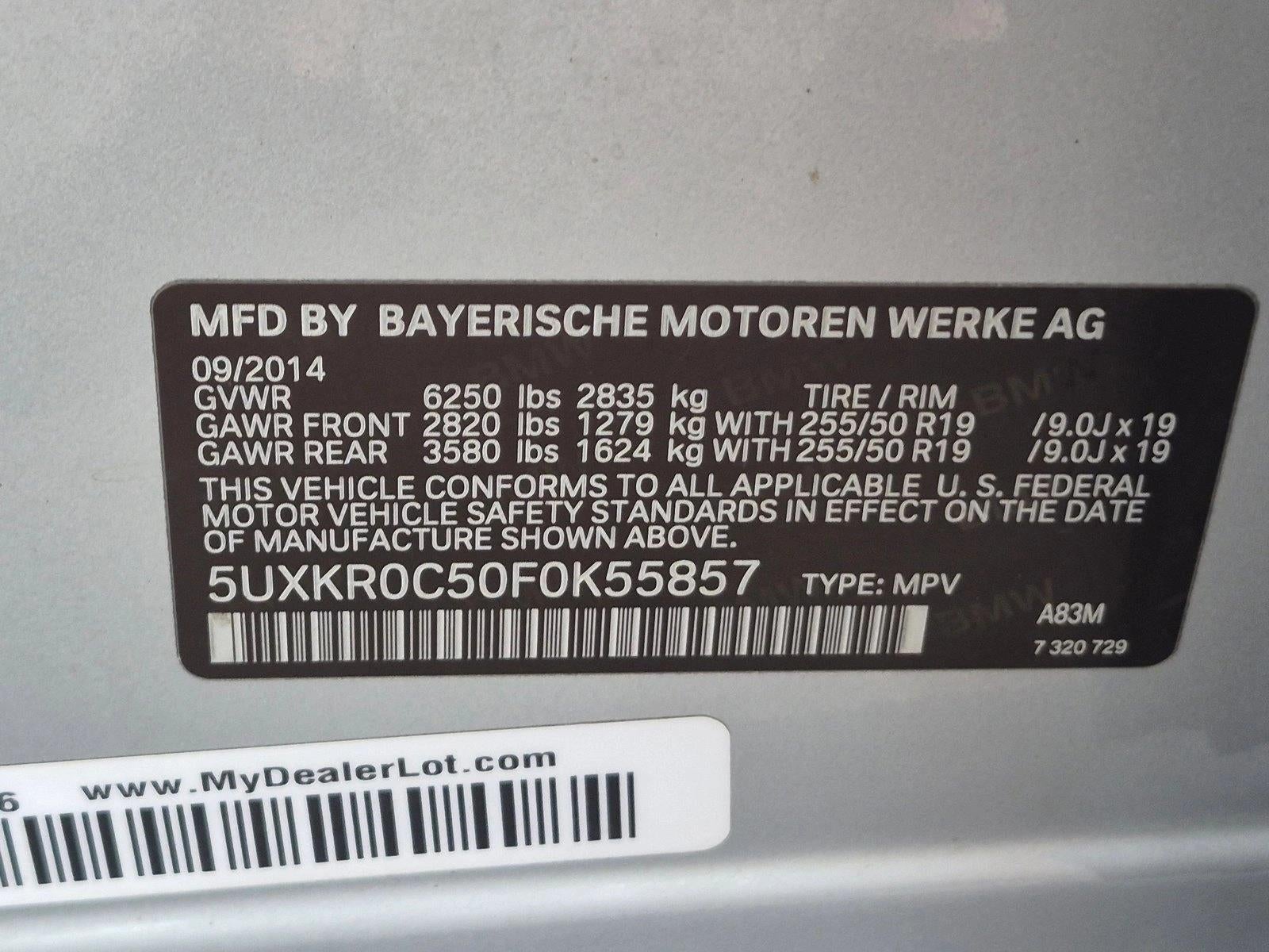2015 BMW X5 xDrive35i AWD 4dr SAV