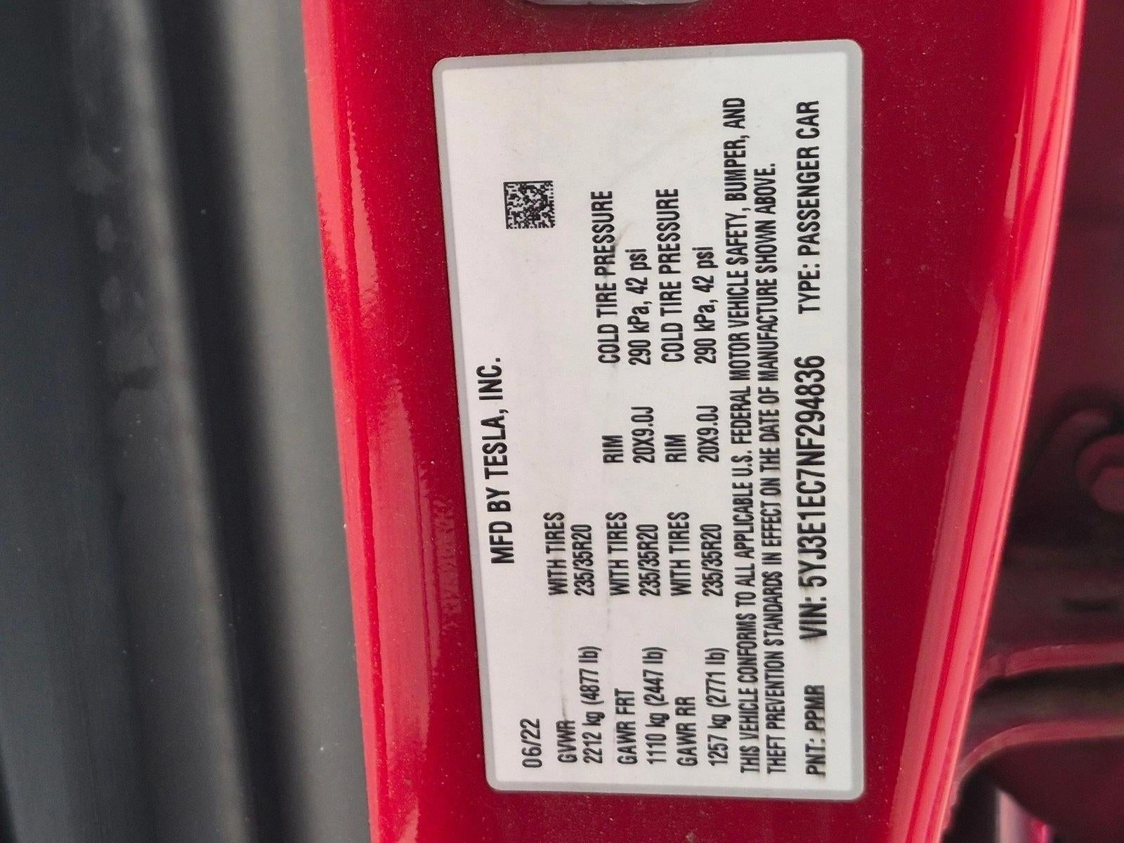 2022 Tesla Model 3 Performance AWD