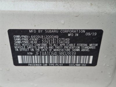 2020 Subaru WRX Premium Manual