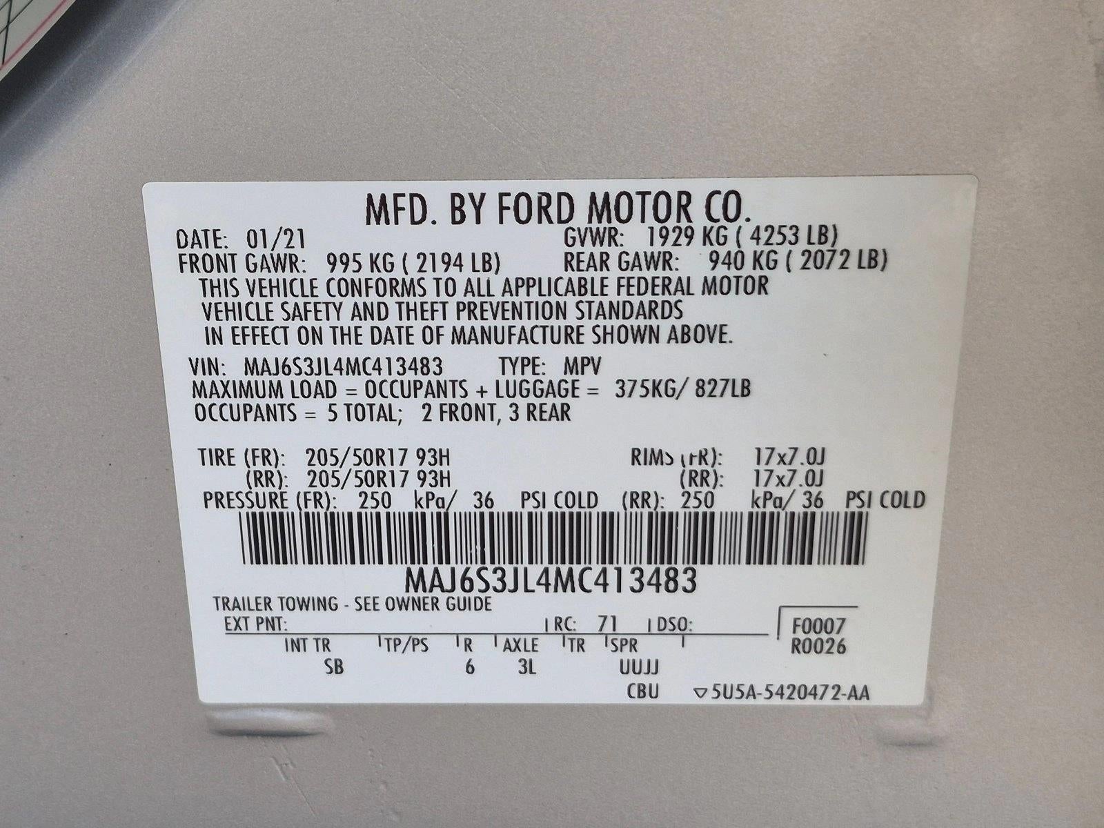 2021 Ford EcoSport SES 4WD