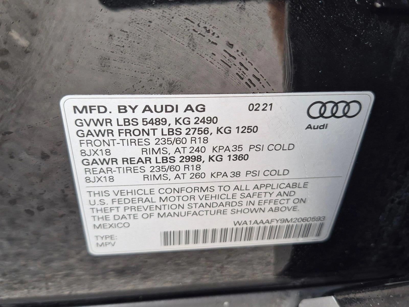 2021 Audi Q5 Premium 45 TFSI quattro