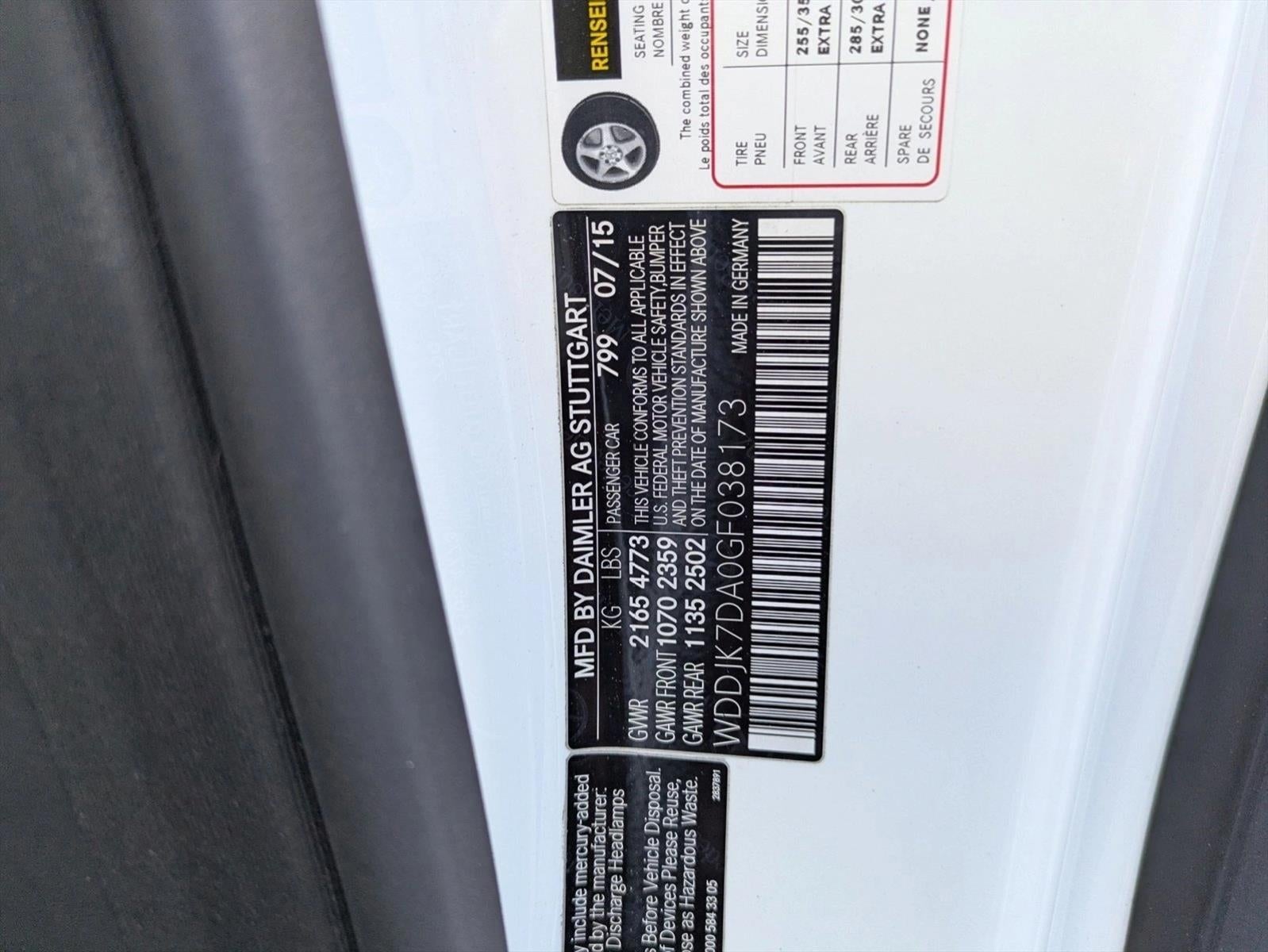 2016 Mercedes-Benz SL-Class SL 550